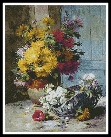 Still Life Of Summer Flowers - Artecy Cross Stitch
