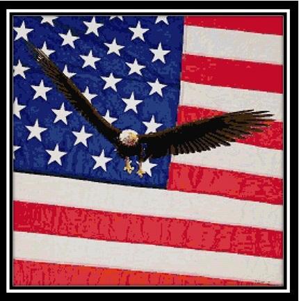 Living In The Land Of The Free - Cody Country Crossstitch