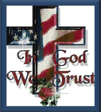 In God We Trust - Cody Country Crossstitch