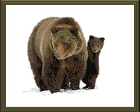 Tabitha's Grizzlies - Cody Country Crossstitch