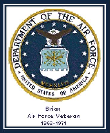 Air Force Seal - Cody Country Crossstitch