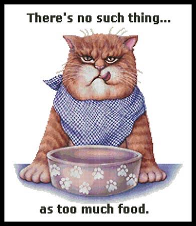 Too Much Food - Artecy Cross Stitch