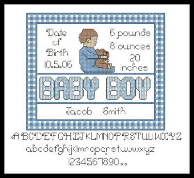 Baby Boy Sampler 2 - Artecy Cross Stitch