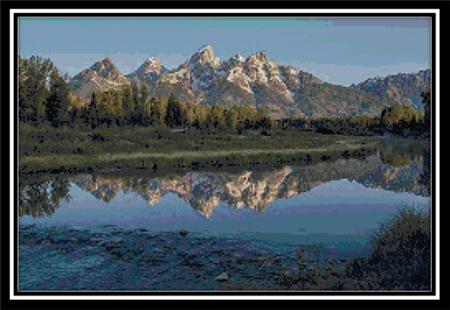 Grand Teton Awakening - Cody Country Crossstitch