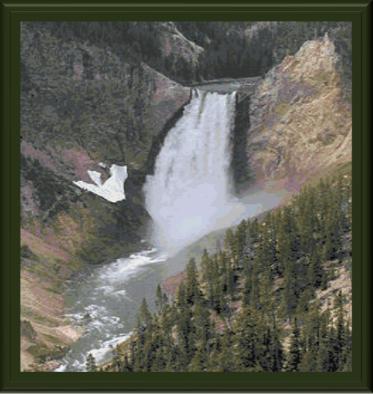 Yellowstone Falls - Cody Country Crossstitch