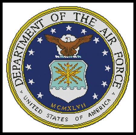 Air Force Seal - Artecy Cross Stitch