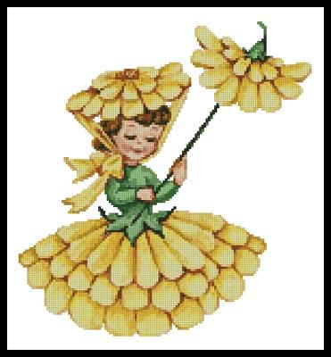 Flower Girl 1 - Artecy Cross Stitch