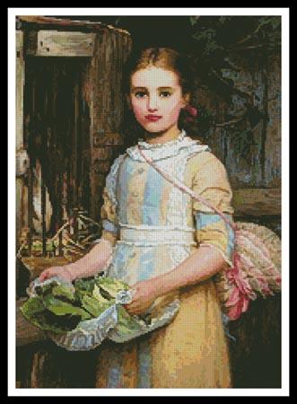 Portrait Of Agnes Phoebe Burra - Artecy Cross Stitch