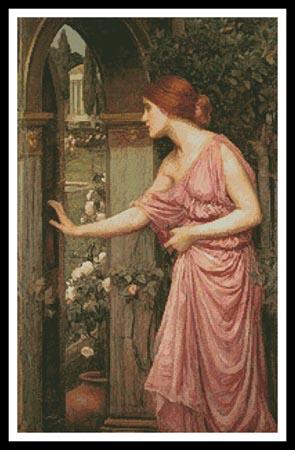 Psyche Entering Cupid's Garden - Artecy Cross Stitch