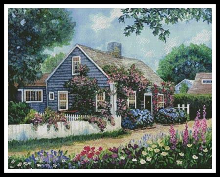 Cottage With Roses - Artecy Cross Stitch