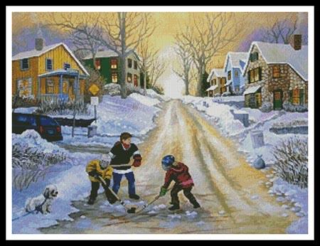 Winter Street Scene - Artecy Cross Stitch