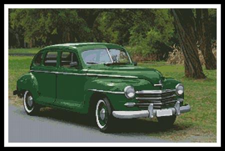 Old Green Car - Artecy Cross Stitch