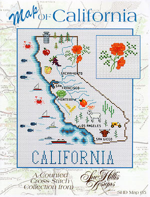 California Map - Sue Hillis Designs