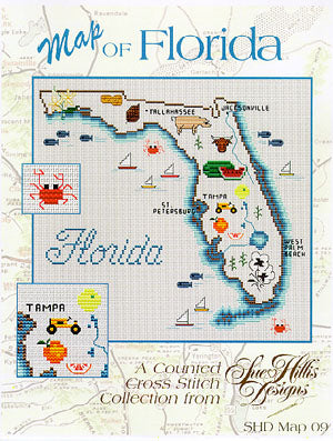 Florida Map - Sue Hillis Designs