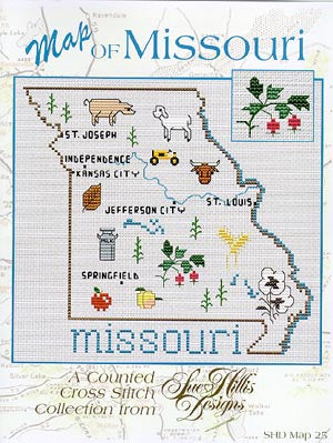 Missouri Map - Sue Hillis Designs