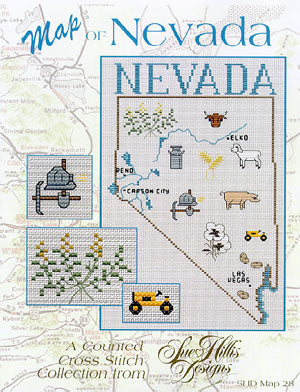 Nevada Map - Sue Hillis Designs