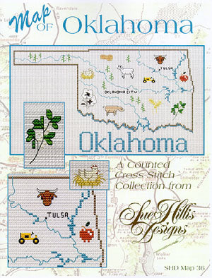 Oklahoma Map - Sue Hillis Designs