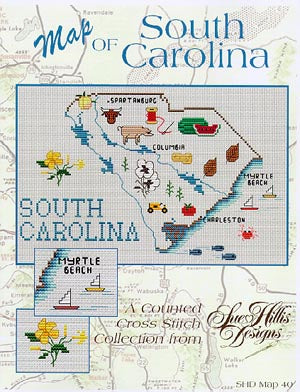 South Carolina Map - Sue Hillis Designs