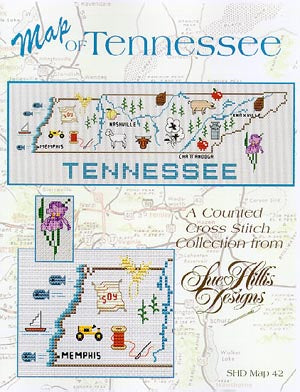 Tennessee Map - Sue Hillis Designs