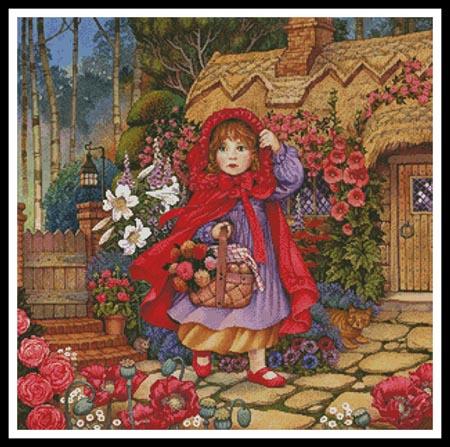 Red Riding Hood Painting - Artecy Cross Stitch