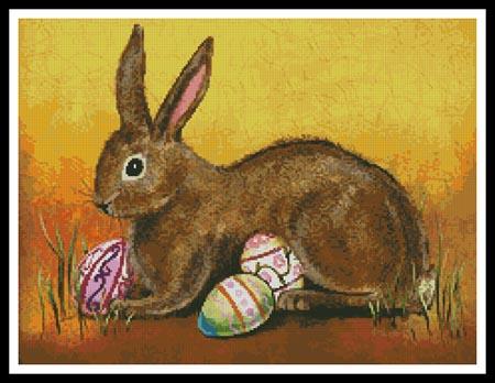 Rabbit With Eggs - Artecy Cross Stitch