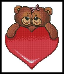 Valentine Bears - Artecy Cross Stitch