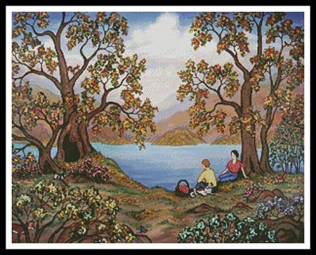 Picnic By A Lake - Artecy Cross Stitch