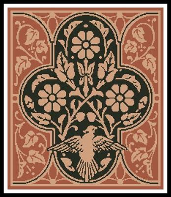 Bird And Flower Design - Artecy Cross Stitch