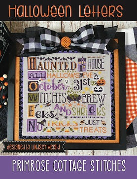 Halloween Letters - Primrose Cottage Stitches