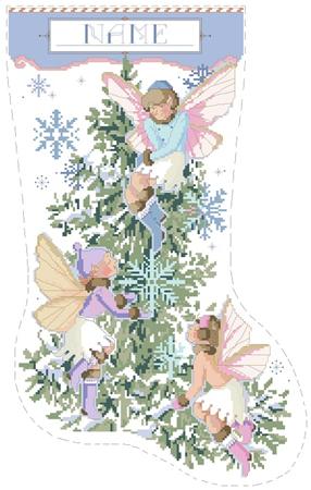 Fairies Christmas Stocking - Kooler Design Studio