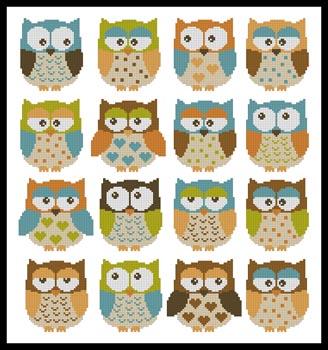 Owls 2 - Artecy Cross Stitch