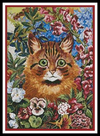 Cat Amongst The Flowers - Artecy Cross Stitch
