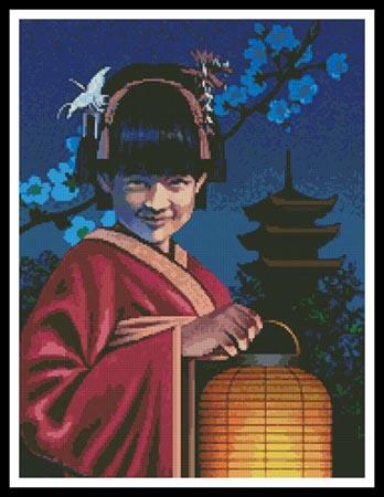 Japanese Girl - Artecy Cross Stitch