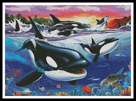 Killer Whales - Artecy Cross Stitch