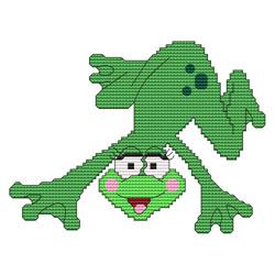 Funny Frog Silly - Cross Stitch Wonders