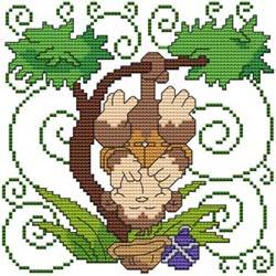 Safari Monkey - Cross Stitch Wonders