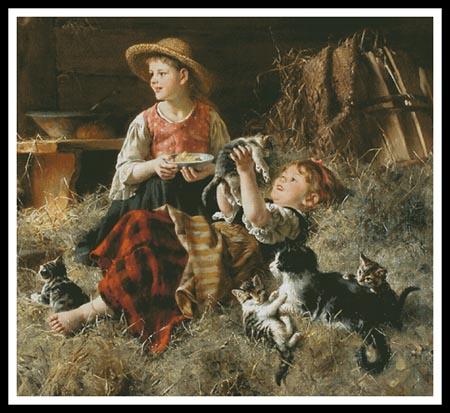 Calling On Farmyard Friends (Large) - Artecy Cross Stitch