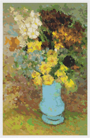 Bouquet Of Daisies And Anemones - Art of Stitch, The