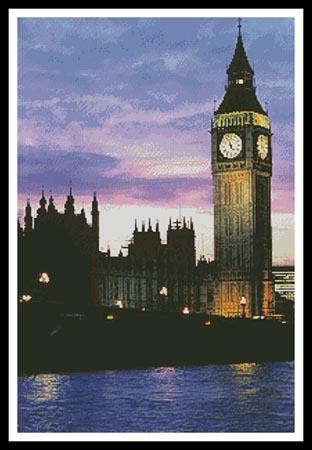 Big Ben At Dusk - Artecy Cross Stitch