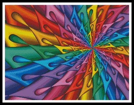 Teardrop Spiral Fractal - Artecy Cross Stitch