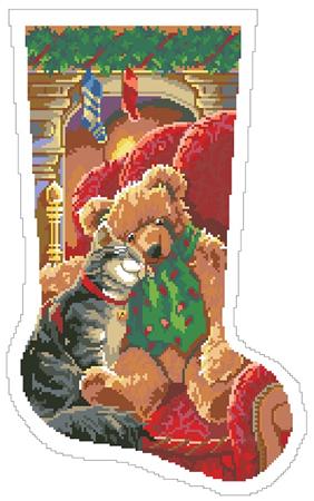 Christmas Cuddles Stocking - Kooler Design Studio