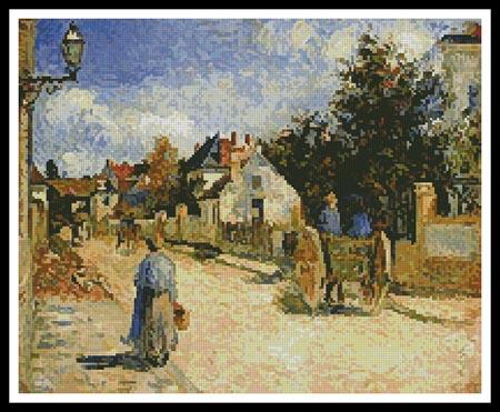 A Street In Pontoise - Artecy Cross Stitch