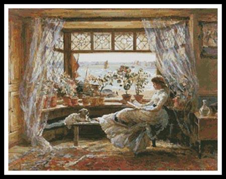 Reading By The Window - Artecy Cross Stitch