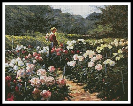 Woman In A Garden - Artecy Cross Stitch