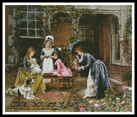 Admiring The Baby - Artecy Cross Stitch