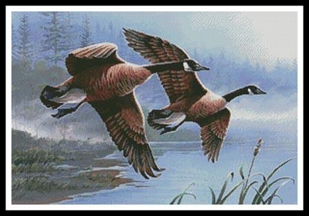 Geese On the Wing - Artecy Cross Stitch