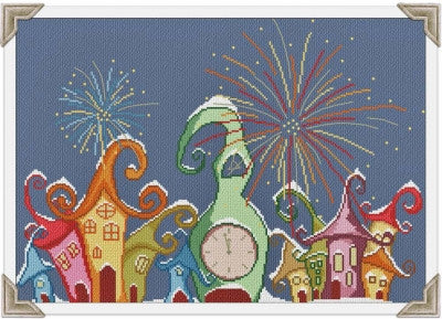 New Year In The Village - Alessandra Adelaide Needleworks