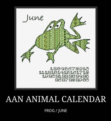 AAN Animal Calendar: June/Frog - Alessandra Adelaide Needleworks