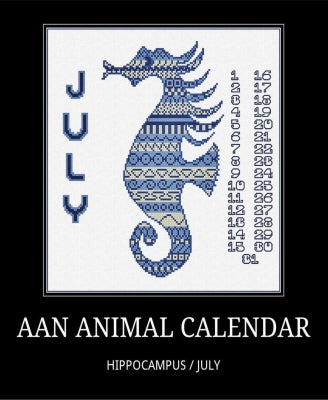 AAN Animal Calendar: July/Seahorse - Alessandra Adelaide Needleworks
