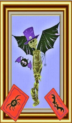 Mummie and C: Halloween Portraits Series - Alessandra Adelaide Needleworks